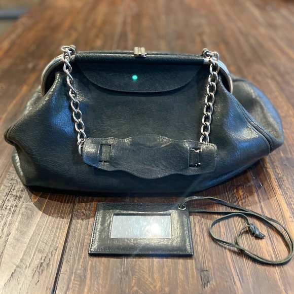 Balenciaga Bag - Black Leather with Chain - Picture 6 of 16